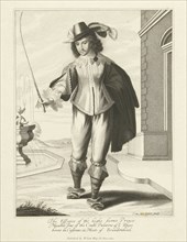 Portrait of Maurits van de Paltz, Cornelis van Dalen I, print maker: Anonymous, W. Scott,