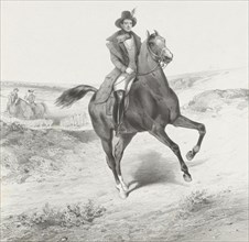 Equestrian Portrait of Alexander I, Prince of The Netherlands, Charles Rochussen, 1835-1894