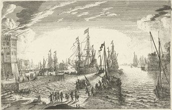 Unloading of soldiers, Matthieu van Plattenberg, 1617 - 1660