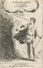 Boy with stick near cave, Jan Gerritsz. van Bronchorst, Aegidius Roman, 1637