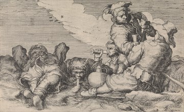 Five tipplers, Attributed to Johann Liss, 1600-1629