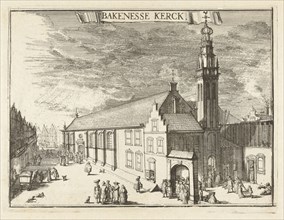 View of the Bakenesserkerk Haarlem, The Netherlands, Romeyn de Hooghe, 1688 - 1689