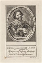 Portrait of businessman and governor Pieter van den Broecke, print maker: DaniÃ«l Veelwaard I,