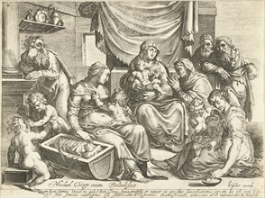 Holy Family, Bartholomeus Willemsz. Dolendo, Claes Jansz. Visscher (II), 1589 - 1626