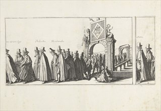 The funeral procession (Plate 12), 1623, Simon Frisius, Hendrick Hondius (I), 1615