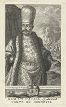 Portrait of Osman Pascha as General of Turkish troops. Francois van Bleyswijck, Johannes Broedelet,