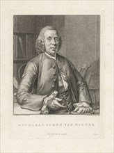Portrait of Nicholas Simon Winter, Jacob Houbraken, Pieter Johannes Uylenbroek, 1773