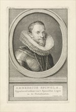 Portrait of Ambrogio Spinola, Jacob Houbraken, 1749 - 1759