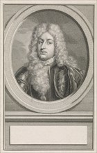 Portrait of Adolf Hendrik van Rechteren, print maker: Jacob Houbraken, Roelof Koets II, Hendrik