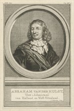 Portrait of Abraham van der Hulst, Jacob Houbraken, 1749 - 1759