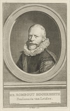 Portrait of Rombout Hogerbeets, Jacob Houbraken, Isaak Tirion, 1749 - 1759