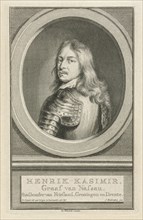 Portrait of Hendrik Casimir I, Jacob Houbraken, Isaak Tirion, 1749 - 1759