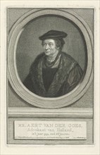 Portrait of Aart van der Goes, Jacob Houbraken, Isaak Tirion, 1749 - 1759
