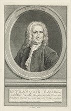 Portrait of FranÃ§ois Fagel, Jacob Houbraken, Isaak Tirion, 1749 - 1759