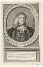 Portrait of Hieronymus van Beverningk, Jacob Houbraken, Isaak Tirion, 1749 - 1759