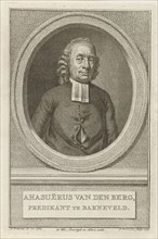 Portrait of Ahasuerus van den Berg, Jacob Houbraken, weduwe Jacobus Loveringh & Johannes Allart,