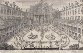Carousel in the Vienna Hofburg, Austria, Jan van Ossenbeeck, 1667