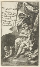 Venus crowned by Bacchus, Arnold Houbraken, Lucas Cloppenburg (publisher), 1710