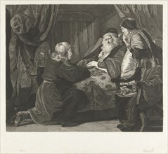 Isaac blesses Jacob, Lambertus Antonius Claessens, Le fort, Philips Koninck, c. 1829 - 1834