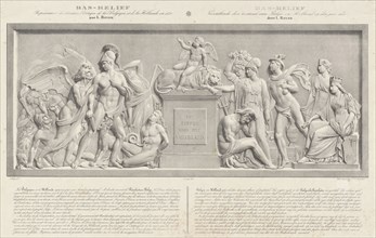 Allegorical sculpture, the Belgian Revolution in 1830, Carel Christiaan Anthony Last, Desguerrois