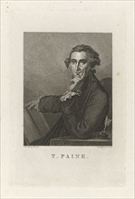 Portrait of Thomas Paine, Theodorus de Roode, Adriaan Pietersz. Loosjes, 1792