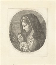 Mary Magdalene in prayer, Louis Bernard Coclers, Anonymous, 1756-1817