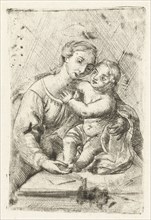 Madonna with child, Louis Bernard Coclers, RafaÃ«l, 1756 - 1817