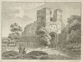 View of the ruins of the castle Brederode, Jan Evert Grave, 1769 - 1805