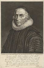 Portrait of John Jacob Batelier, print maker: Hendrik Bary, Jan Jansz. Westerbaen, Geeraert Brandt