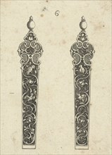Two knife handles, Michiel le Blon, 1597 - 1656