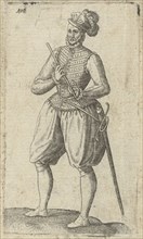 A soldier flutist, Abraham de Bruyn, 1550 - 1587