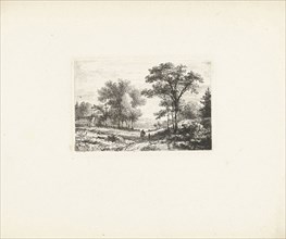 Landscape with rider, Pieter Casper Christ, c. 1860 - c. 1870