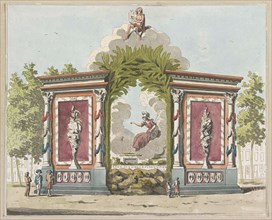 Arts and Sciences, decoration at the North Market, 1795, The Netherlands