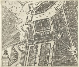 Map of Amsterdam (leaf middle left), 1625, The Netherlands, Balthasar Florisz. van Berckenrode,