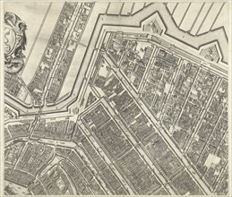 Map of Amsterdam (leaf top center), 1625, The Netherlands