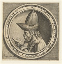 Portrait of John VIII Paleologos, Antonio Pisanello, Claes Jansz. Visscher (II), 1593 - 1597