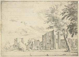 Ruin of castle Brederode, Dirck de Bray, 1674