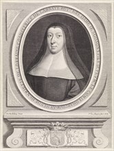 Portrait of Henriette of Lorraine, Princess of Pfalzburg as a nun, Pieter van Schuppen, 1668