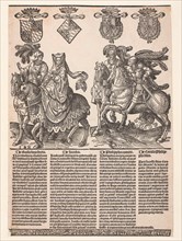 Willem VI, Jacoba van Beieren, Filips de Goede and Karel de Stoute. Jacob Cornelisz van Oostsanen,