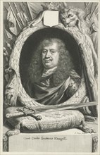 Portrait of Carl Gustaf Wrangel, Nicolas Pitau (I), 1644 - 1671