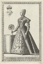 Portrait of Catherine de Medici, Frans Huys, Hans Liefrinck (I), 1546 - 1562