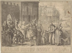 Rich kids, poor parents, Anonymous, Claes Jansz. Visscher II, 1612-1652