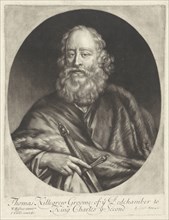 Portrait of Thomas Killigrew, Jan van der Vaart, John Smith, 1662 - 1721