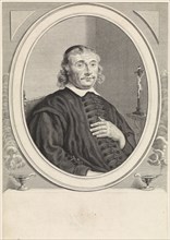 Portrait of Ambrosius Crushing Bergh, Theodor Matham, 1663 - 1676