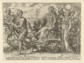 Dangers of wealth, Philips Galle, Hadrianus Junius, 1563