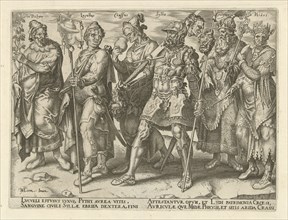 Famous and infamous rich people, Philips Galle, Hadrianus Junius, 1563