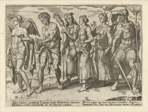 Good and bad ways to get rich, Philips Galle, Hadrianus Junius, 1563