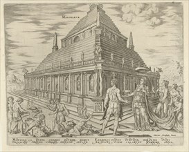 Mausoleum of Halicarnassus, Philips Galle, Hadrianus Junius, 1572