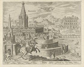 Walls of Babylon, Philips Galle, Hadrianus Junius, 1572