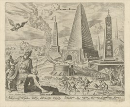 Pyramids of Egypt, Philips Galle, Hadrianus Junius, 1572